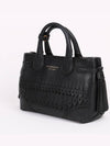 Black banner brogue tote and shoulder bag - BURBERRY - BALAAN 2