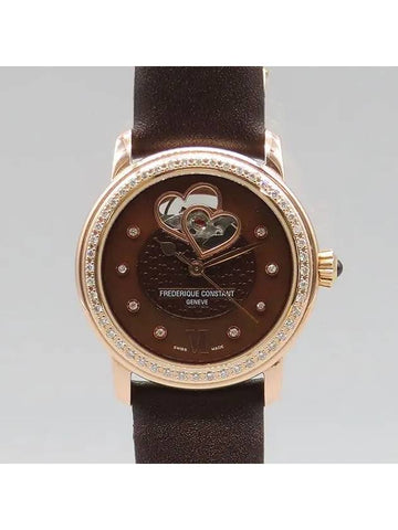 FC 310CDHB2PD4 Double Heartbeat Diamond Bezel 8P Index Automatic 34MM Women s Watch - FREDERIQUE CONSTANT - BALAAN 1