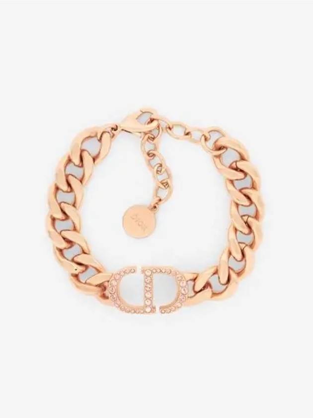 30 Montaine Link Bold Chain Bracelet Pink - DIOR - BALAAN 2