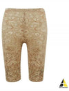 Print Nylon Leggings Shorts Beige - ACNE STUDIOS - BALAAN 2