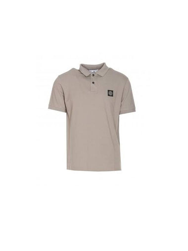 Pique Stretch Cotton Short Sleeve Polo Shirt Dove Grey - STONE ISLAND - BALAAN 1