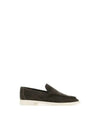 Astaire Suede Loafers Light Graphite - BOTTEGA VENETA - BALAAN 2