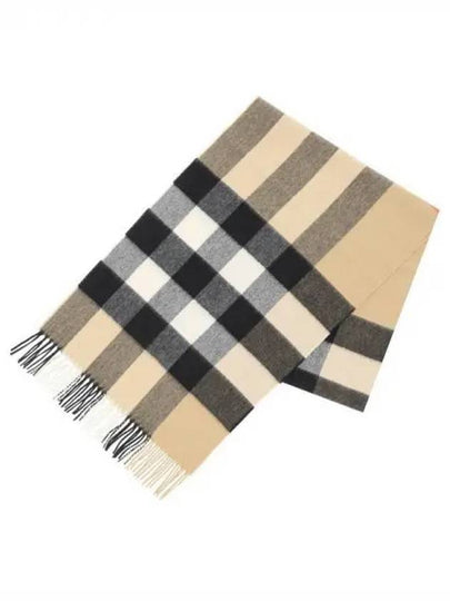 Classic Check Cashmere Muffler Beige - BURBERRY - BALAAN 2