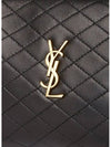 Gaby Quilted Lambskin Chain Cross Bag Black - SAINT LAURENT - BALAAN 6