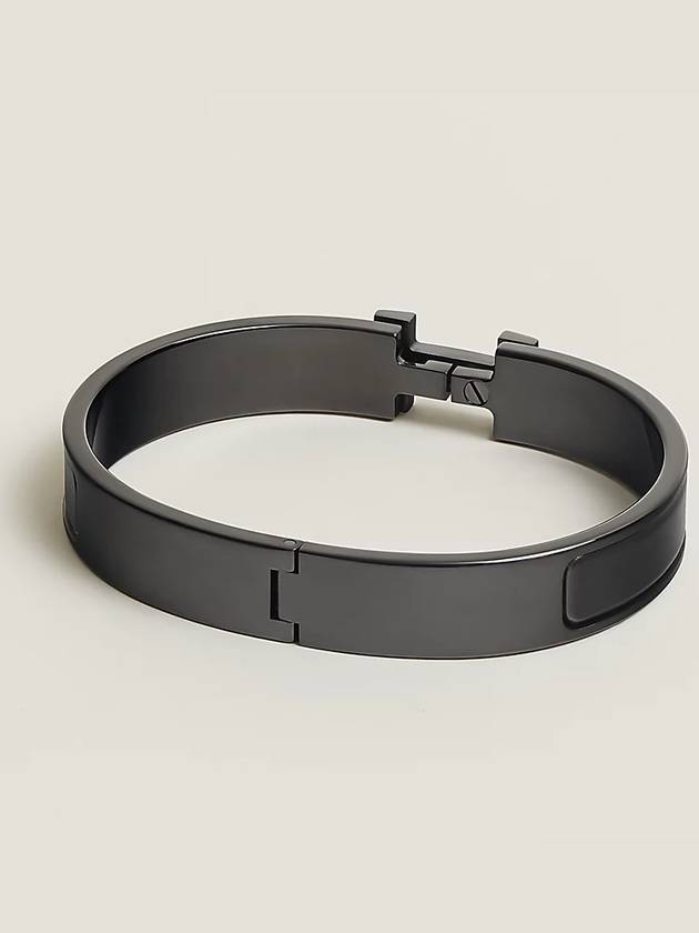 Clic HH So Bracelet Black - HERMES - BALAAN 3