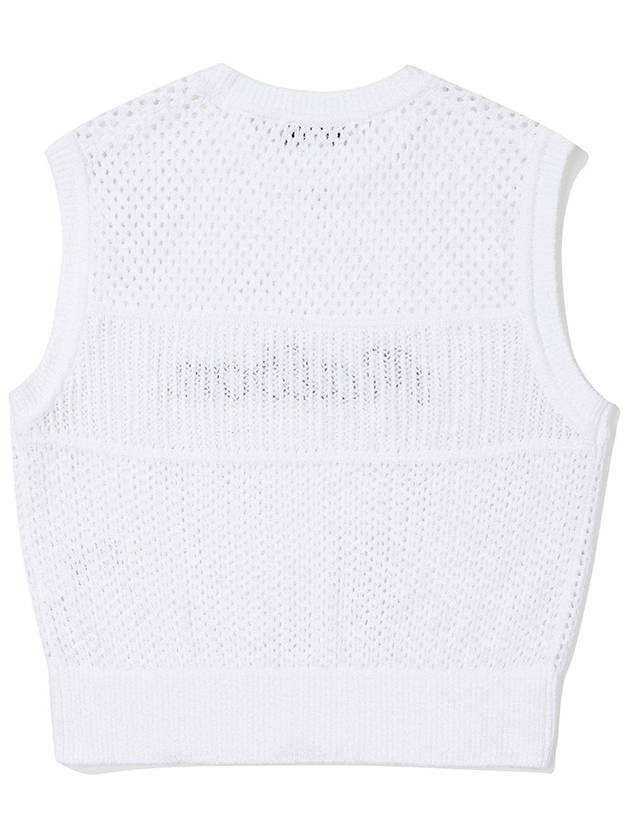 Malbon Script Crochet Vest WHITE WOMAN - MALBON GOLF - BALAAN 2