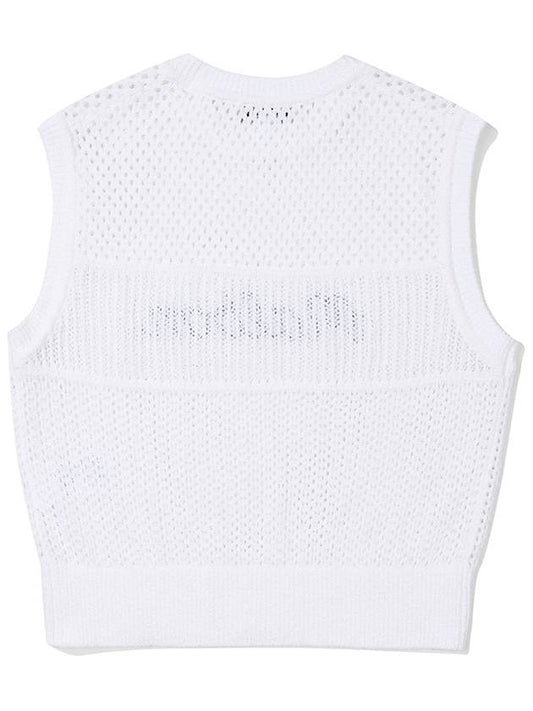 Malbon Script Crochet Vest WHITE WOMAN - MALBON GOLF - BALAAN 2