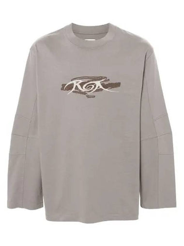 Logo Graphic Long Sleeve T Shirt RBMW0252JY20 GRY0026 - ROA - BALAAN 1