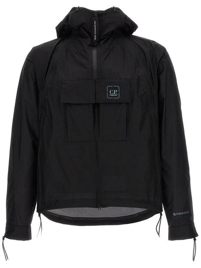 Metropolis Series Pertex Bloom Hooded Jacket Black - CP COMPANY - BALAAN 2