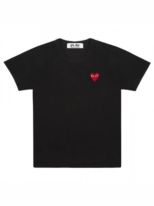 Black Red Wappen Short Sleeve T Shirt Unisex - COMME DES GARCONS - BALAAN 1