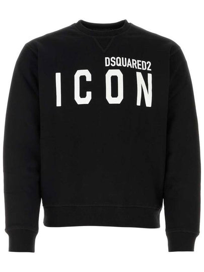 Icon Logo Sweatshirt Black - DSQUARED2 - BALAAN 2