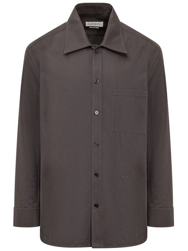 Long Sleeve Shirt RMSI00265793H23 M3 STEEL - LANVIN - BALAAN 2