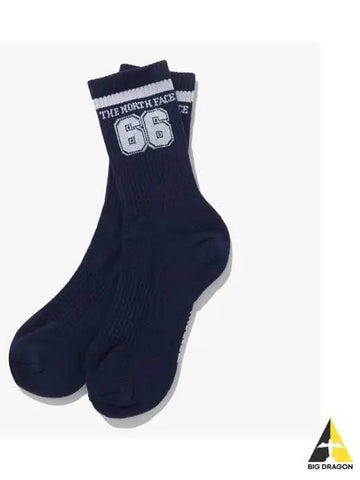 The North Face NY4MQ01M White Label Big Logo Socks - THE NORTH FACE - BALAAN 1