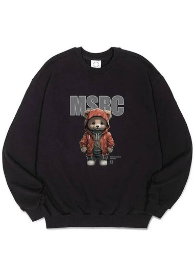 Bay Bear Warm Red Sweatshirt Black - MONSTER REPUBLIC - BALAAN 1