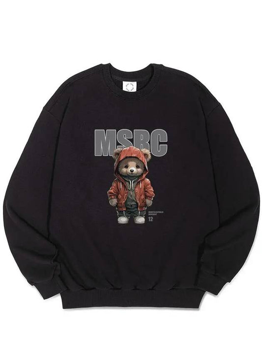 Bay Bear Warm Red Sweatshirt Black - MONSTER REPUBLIC - BALAAN 1