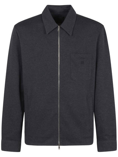 Mini 4G Detail Zipper Long Sleeve Shirt Graphite - GIVENCHY - BALAAN 2