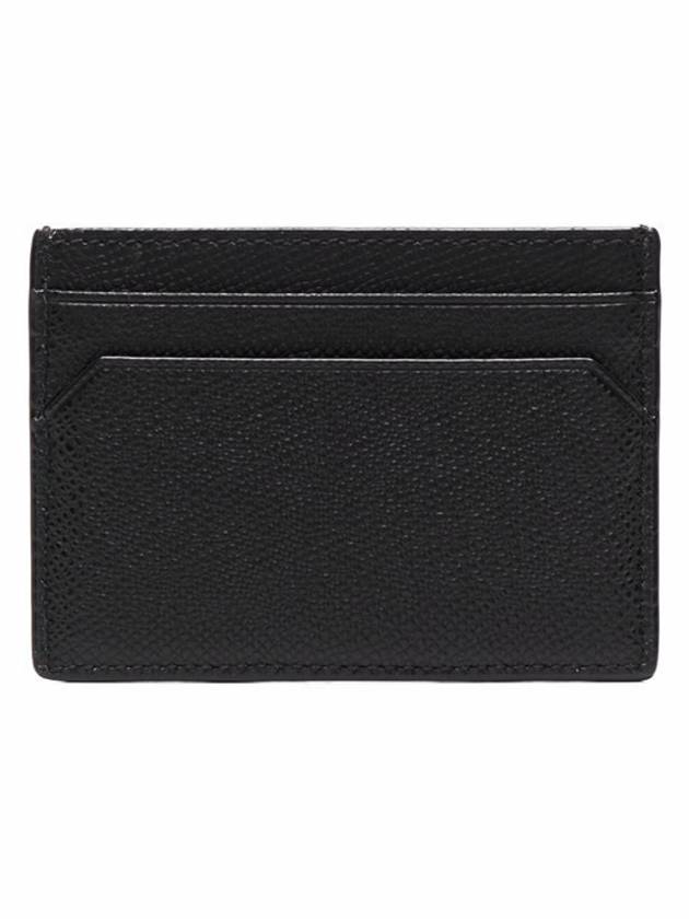 Tar Embossed Leather Card Wallet Black - BALLY - BALAAN 3