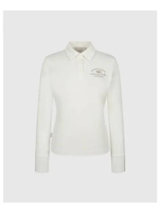 TRAVISMATHEW Women Logo Polo T Shirt White - TRAVIS SCOTT - BALAAN 1