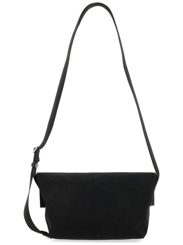 Logo Print Cotton Cross Bag Black - JIL SANDER - BALAAN 3