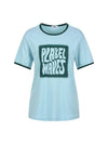 Wave color combination T-shirt MW3ME275SBL - P_LABEL - BALAAN 9