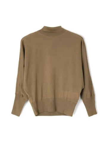 Talea Virgin Wool Knit Top Camel - MAX MARA - BALAAN 1