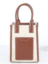 Micro canvas leather Francis tote bag - BURBERRY - BALAAN 4