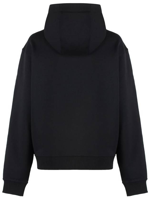 Logo Print Drawstring Hoodie Black - BURBERRY - BALAAN 3