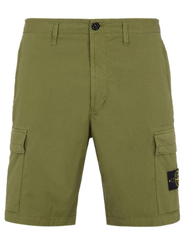 Cargo Bermuda Shorts Olive Green - STONE ISLAND - BALAAN 2