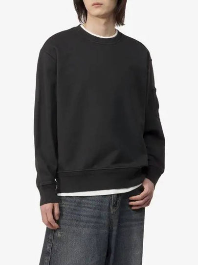 Cotton Diagonal Fleece Lens Sweatshirt Black - CP COMPANY - BALAAN 2