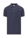 Embroidery Logo Short Sleeve Polo Shirt Navy - BALLY - BALAAN 2