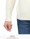 Crew Neck Lambswool Knit Top Ivory - DRUMOHR - BALAAN 9