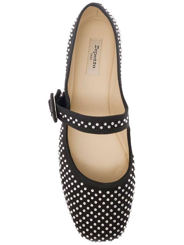 Georgia Square Toe Mary Janes Flat Black - REPETTO - BALAAN 7