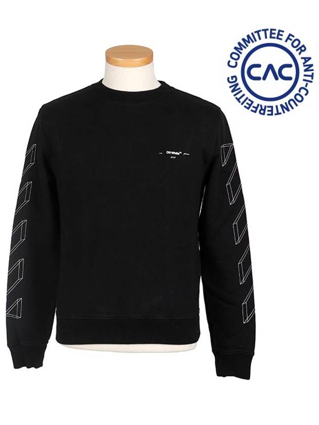 Diagonal Arrow Sweatshirt Black - OFF WHITE - BALAAN 3