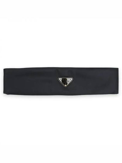 Triangle Logo Hairband Black - PRADA - BALAAN 2