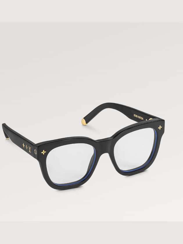 Eyewear My Monogram Square Anti-Blue Light Glasses Black - LOUIS VUITTON - BALAAN.