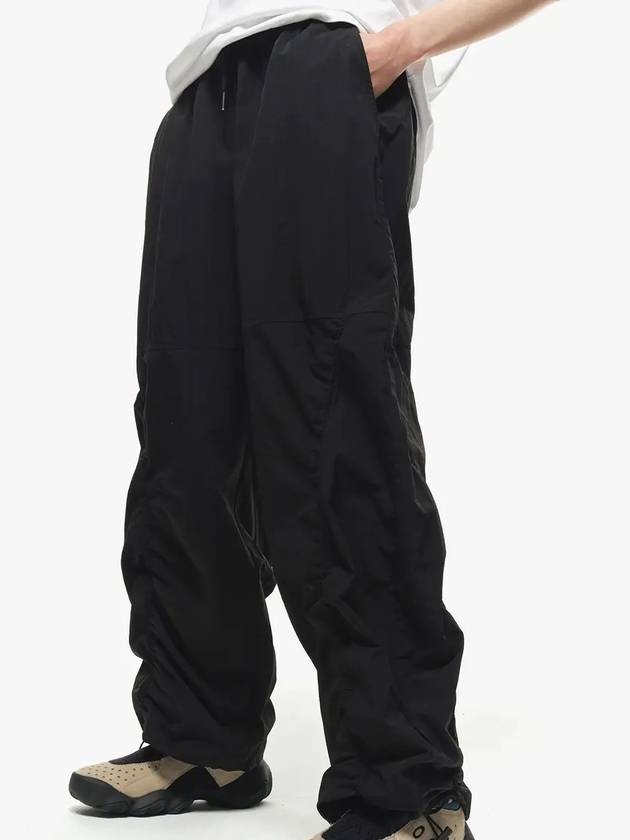 Shirring wide nylon pants black - CPGN STUDIO - BALAAN 3