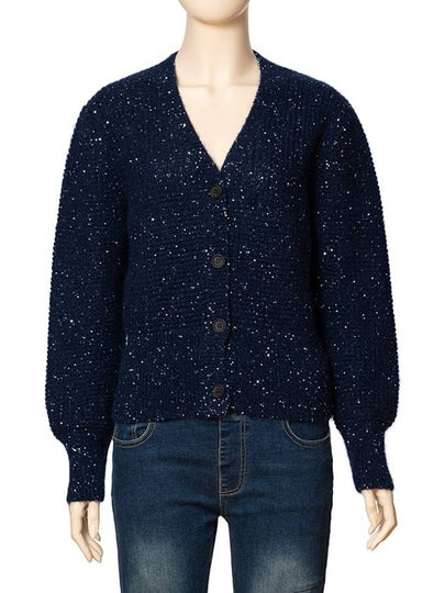 Mohair Cardigan Midnight Blue - FABIANA FILIPPI - BALAAN 2