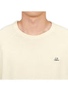 30/1 Sponge Fleece Short Sleeve Sweatshirt Beige - CP COMPANY - BALAAN 6