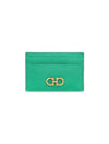 Gancini Card Wallet Green - SALVATORE FERRAGAMO - BALAAN 1