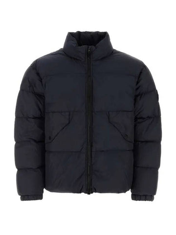 Crinkle Reps Compass Badge Down Padding Navy - STONE ISLAND - BALAAN 1