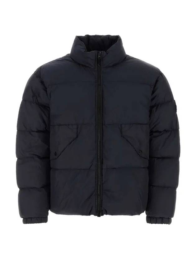 Crinkle Reps Compass Badge Down Padding Navy - STONE ISLAND - BALAAN 1