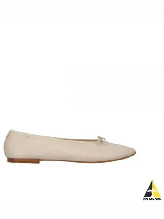 Lilouh Bow Detail Leather Ballet Flats Beige - REPETTO - BALAAN 2