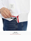 Center Back Stripe Crewneck Sweatshirt White - THOM BROWNE - BALAAN 11