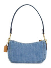 Swinger 20 Women s Denim Shoulder Bag CR553 B4 INDIGO - COACH - BALAAN 3