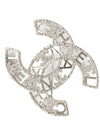 Crystal CC Coco Logo Brooch Silver - CHANEL - BALAAN 1