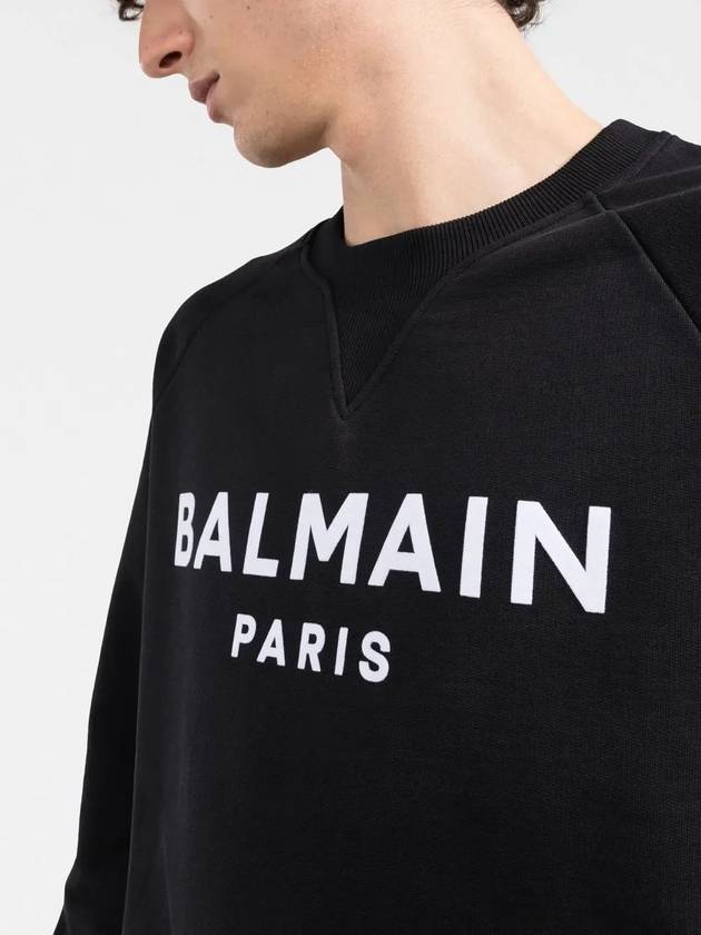 Balmain Men s Logo Detail Sweatshirt Black YH1JQ005BB33 EAB - CP COMPANY - BALAAN 3