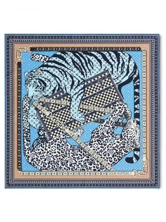 Muffler Scarf Feline Duo Square 70 M79917 - LOUIS VUITTON - BALAAN 1