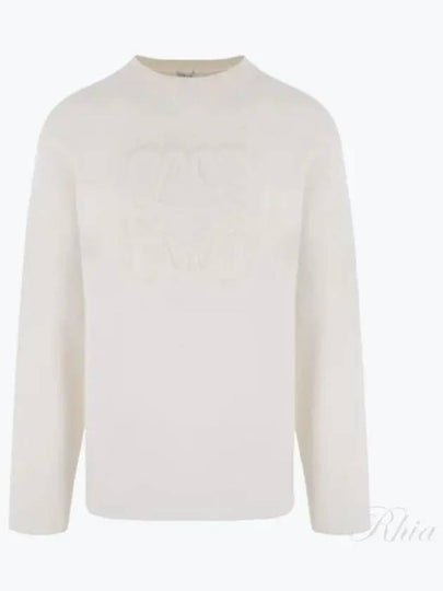 Debossed Anagram Wool Knit Top White - LOEWE - BALAAN 2