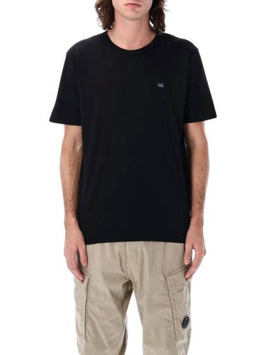 Logo Patch Short Sleeve T-Shirt Black - CP COMPANY - BALAAN 1