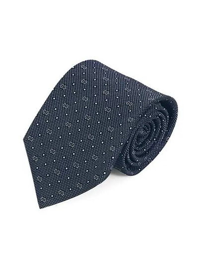 GG Dot Pattern Silk Tie Navy - GUCCI - BALAAN 2